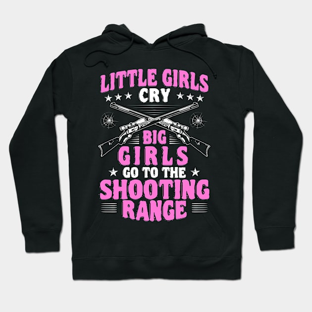 Shooting Range Shooter Girls Guns Gun Club Gift Hoodie by Krautshirts